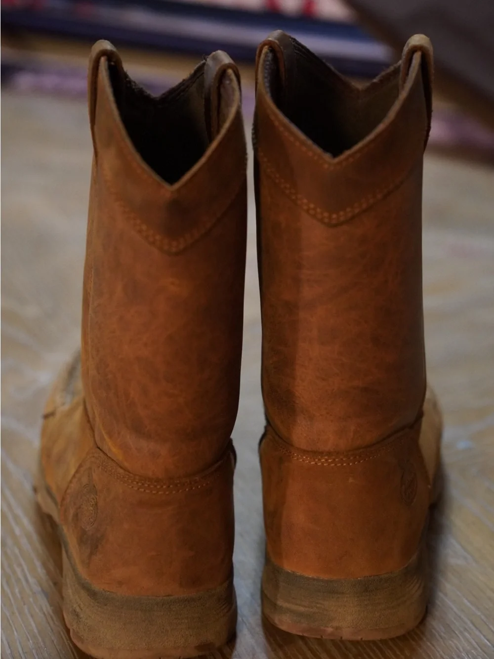 Georgia Boot Kids Tan Brown Pull-On Work Boots
